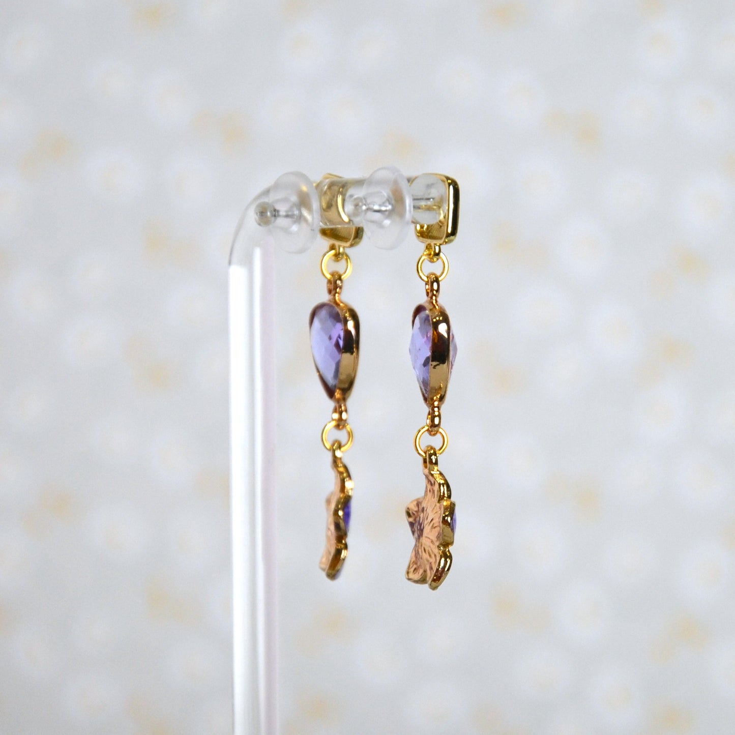 Boucles d'oreilles - Cristal de lavande