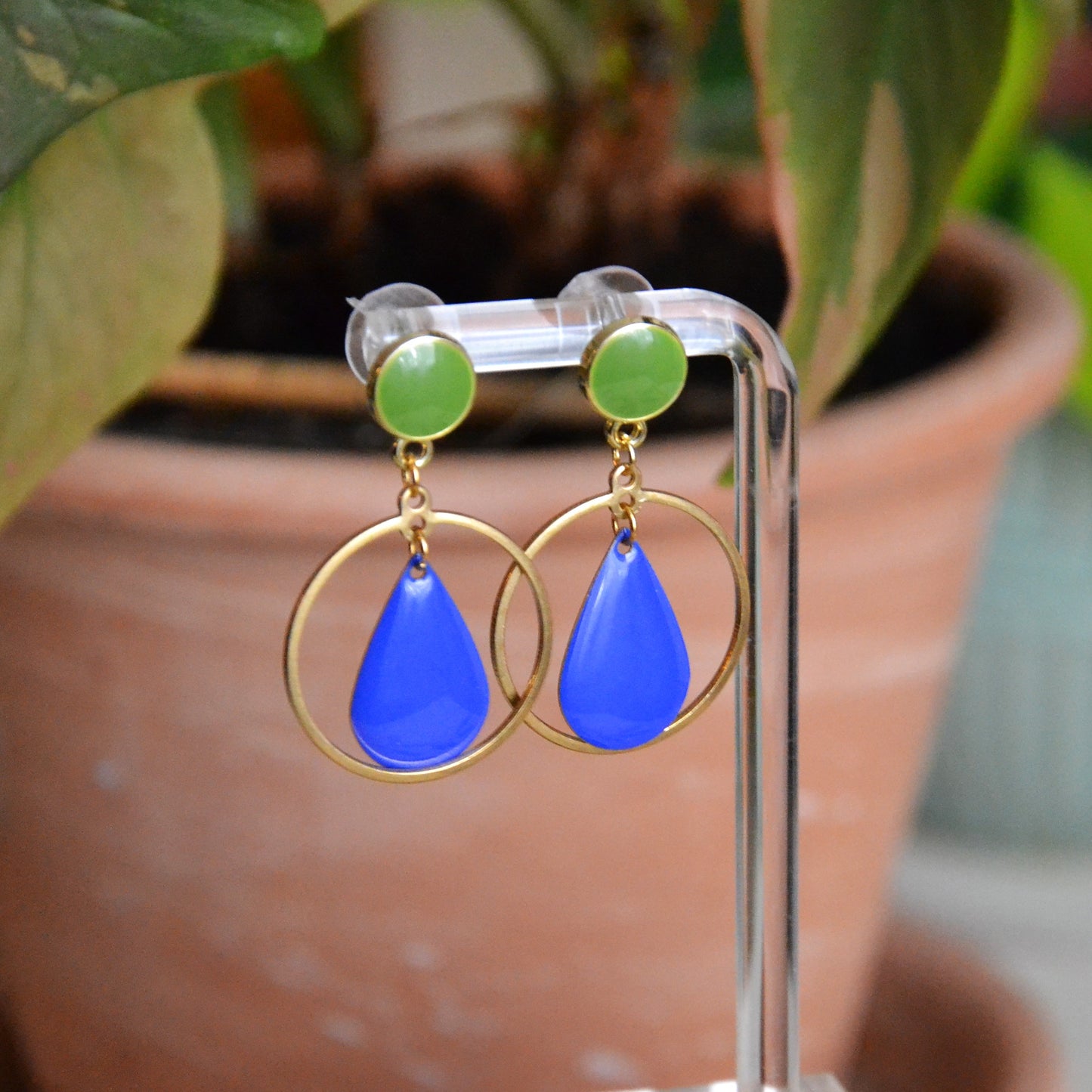Boucles d'oreilles "Blue Drop"
