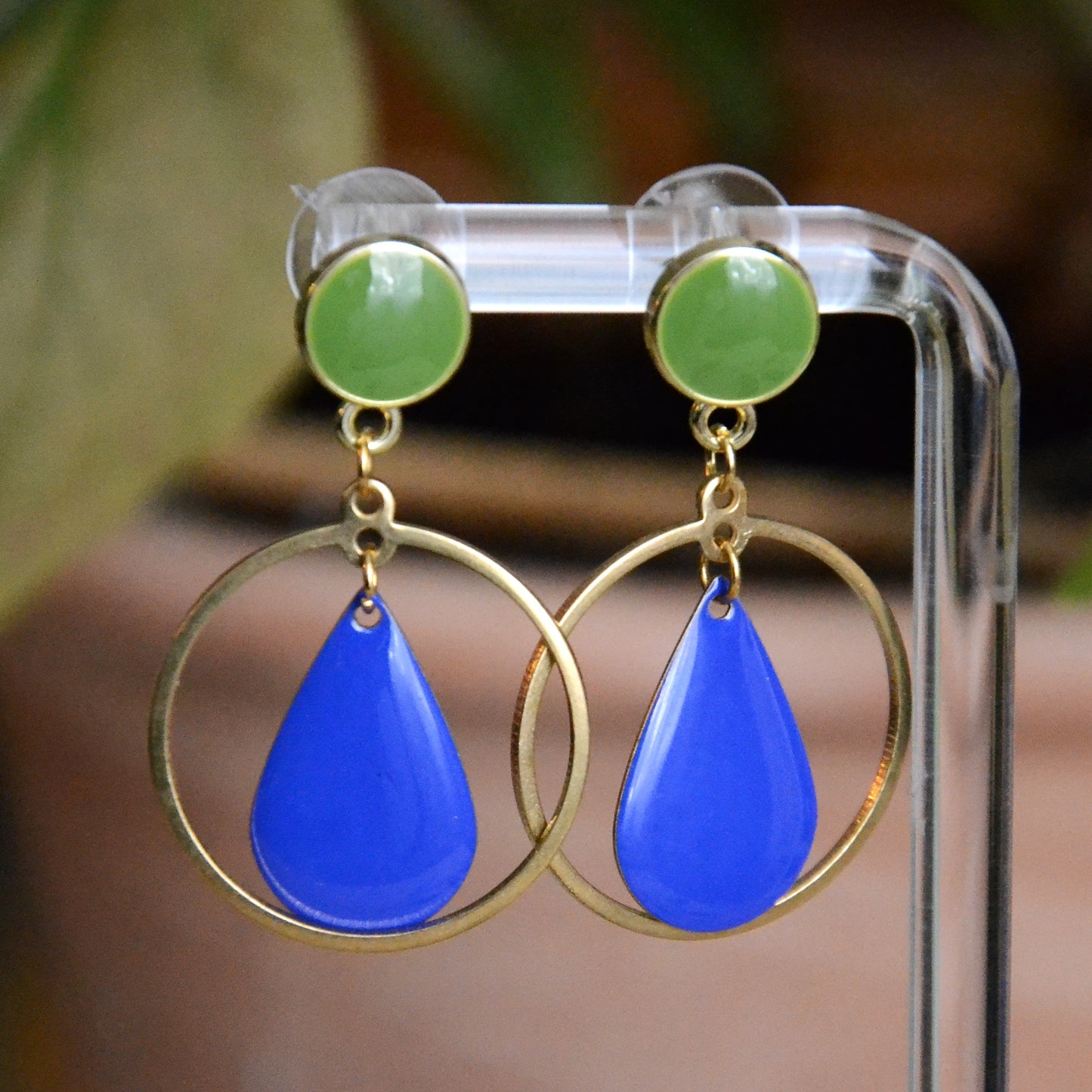 Boucles d'oreilles "Blue Drop"