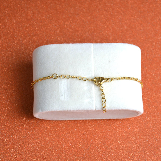 Bracelet Rosace – Acier Inoxydable Doré ✨