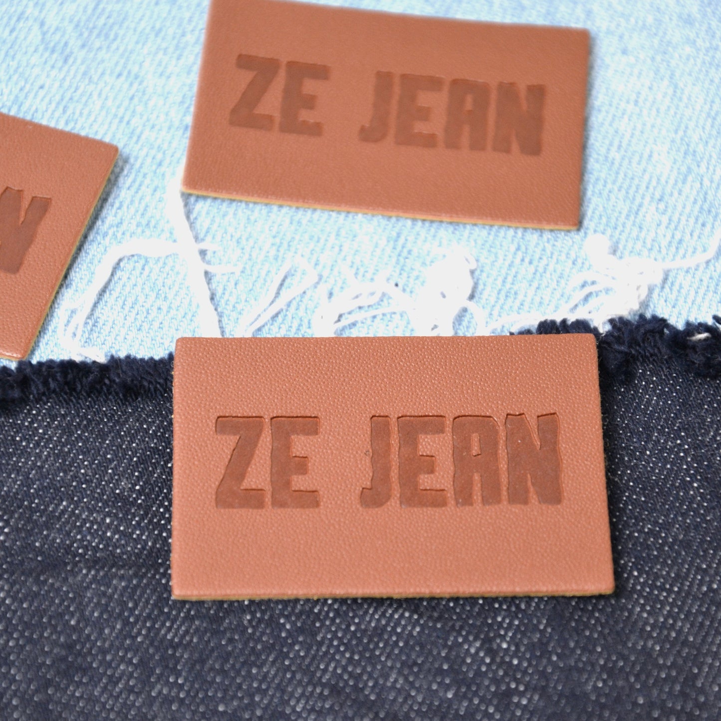 Etiquette Simili Cuir Ze Jean Etiquettes