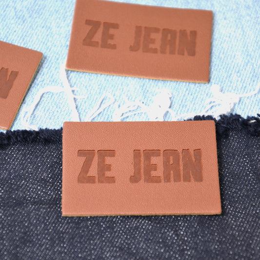Etiquette Simili Cuir Ze Jean Etiquettes