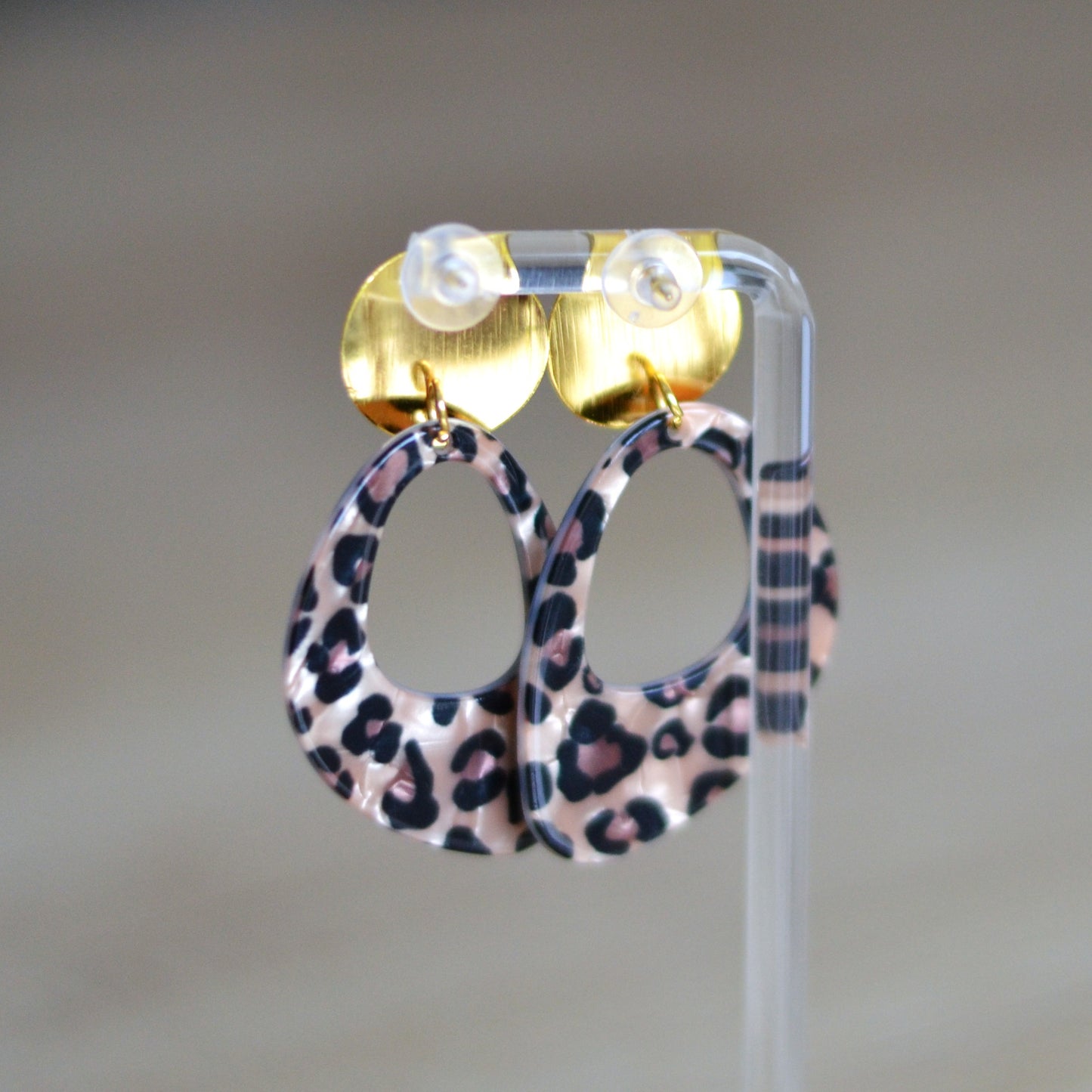 Boucles d'oreilles - Léo rétro Doré