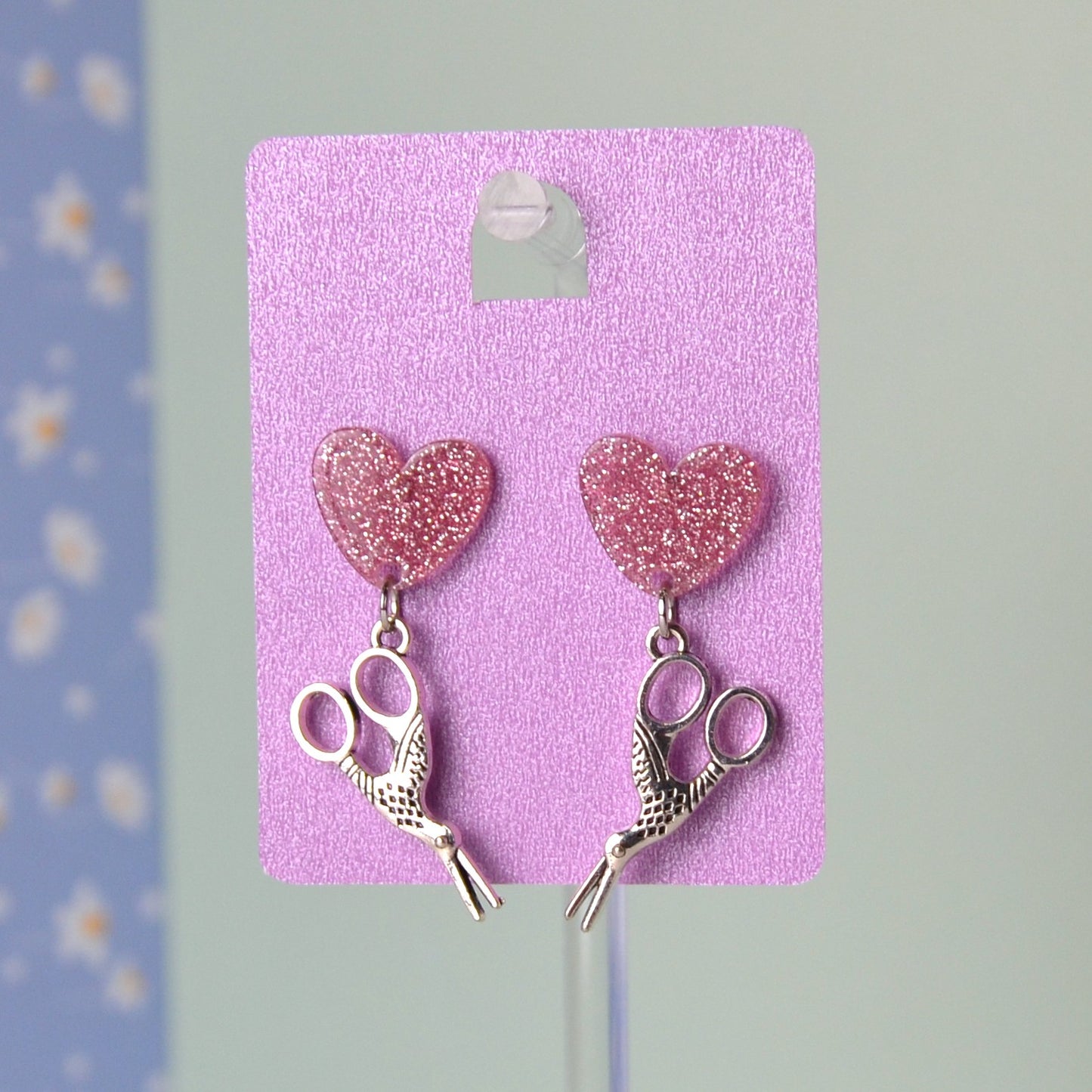 Boucles d'oreilles - Cœur de Ciseaux