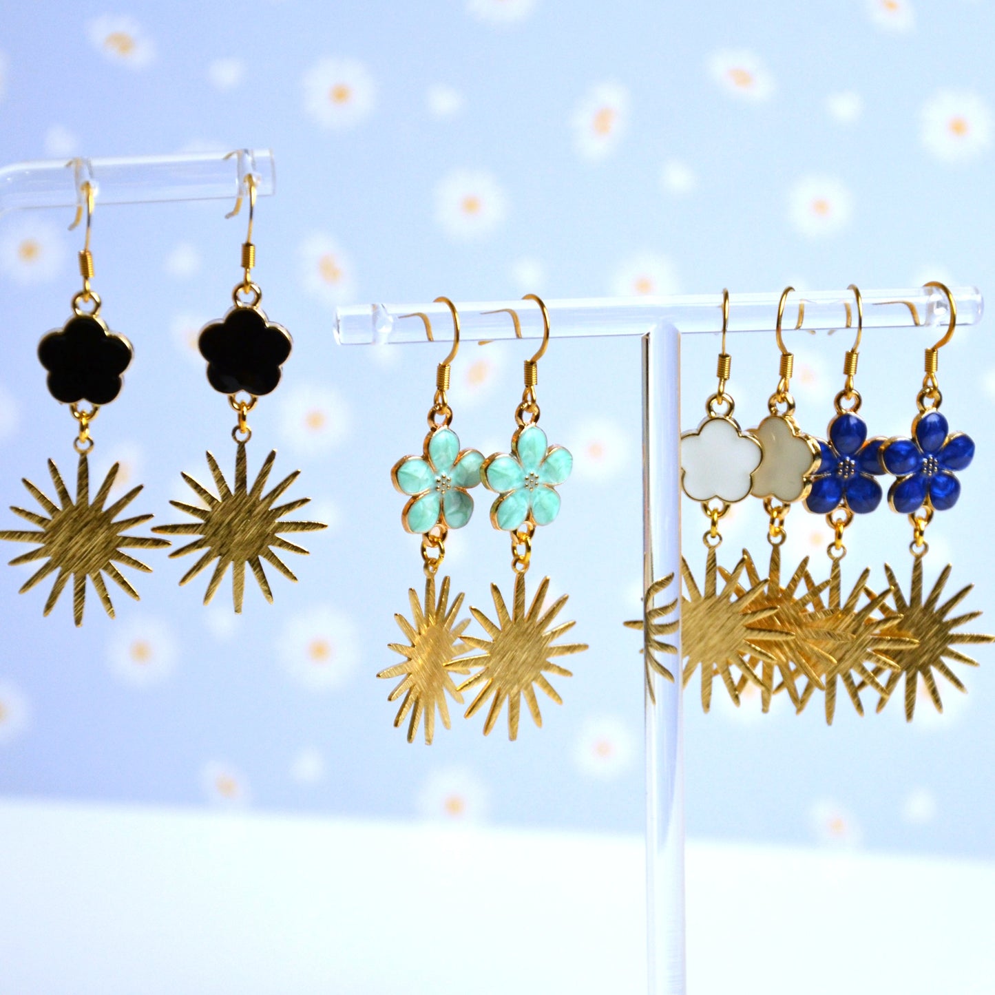 Boucles d'oreilles - Fleur de soleil