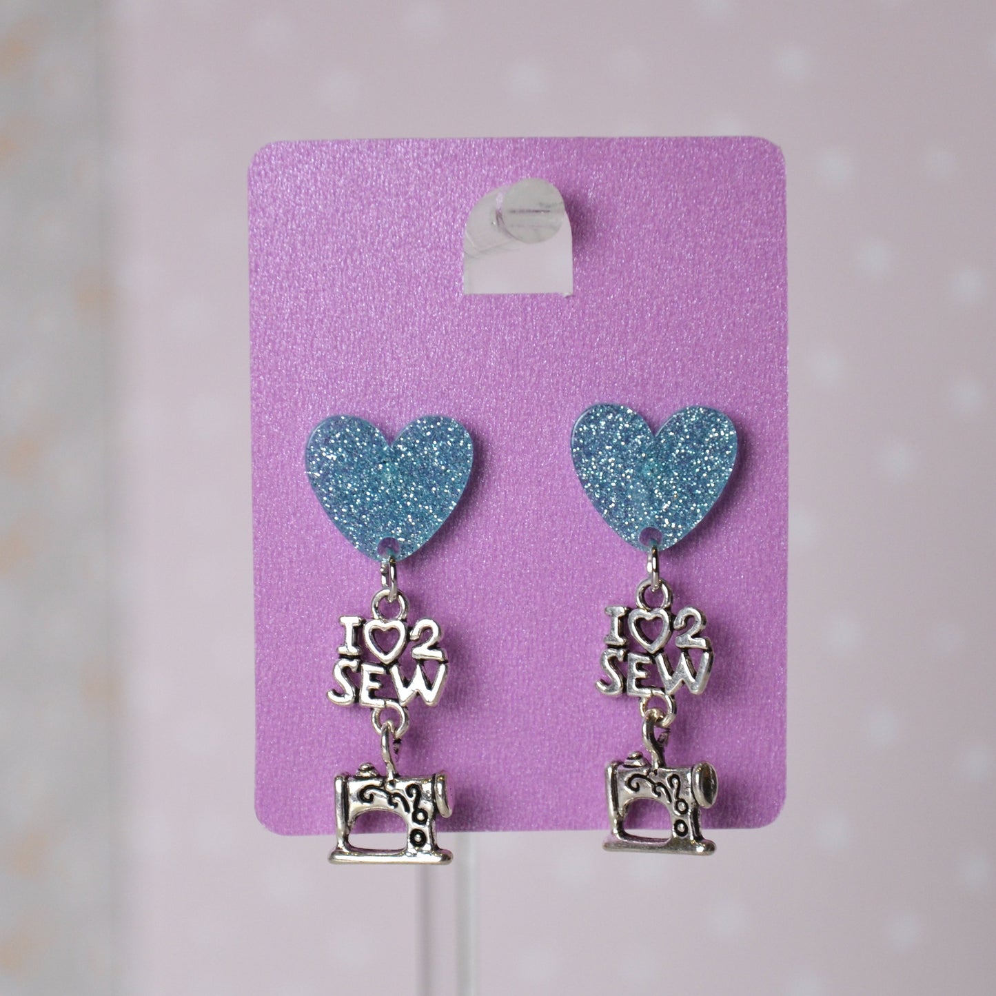 Boucles d'oreilles - I love 2 sew