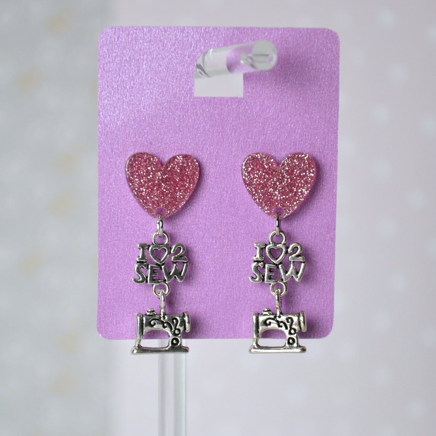 Boucles d'oreilles - I love 2 sew
