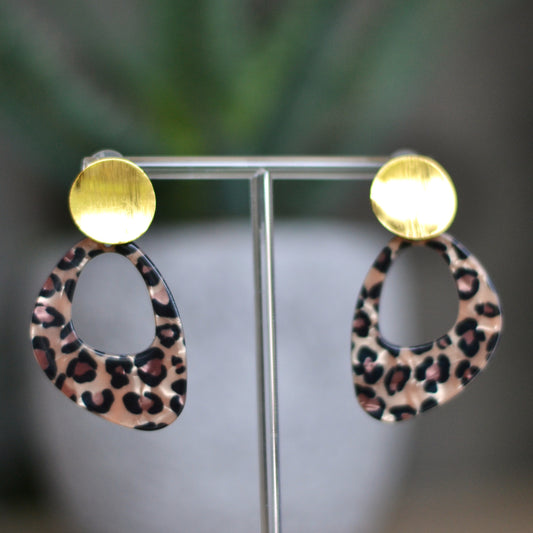 Boucles d'oreilles - Léo vintage Doré