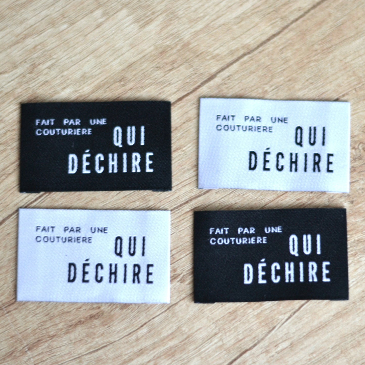 Kit d’étiquettes - Fait par une couturière qui déchire
