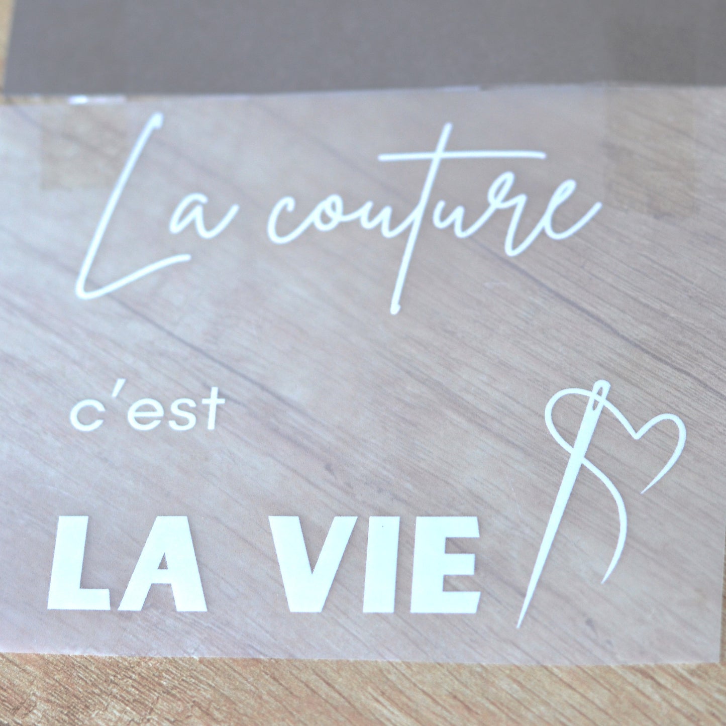 Transferts thermocollants - La couture c'est la vie! blanc