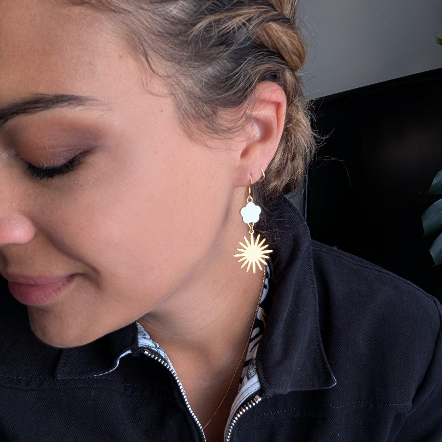 Boucles d'oreilles - Fleur de soleil