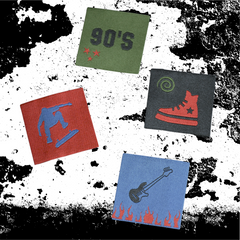 90’s Rebellion – Kit d’étiquettes tissées à coudre
