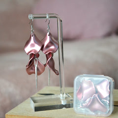 Boucles D'oreilles - Pétales d'aiguille - Éclat Poudré