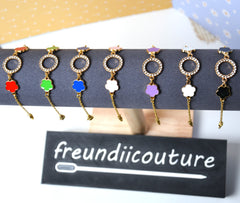 Bracelet Élégance Florale - Acier inoxydable doré