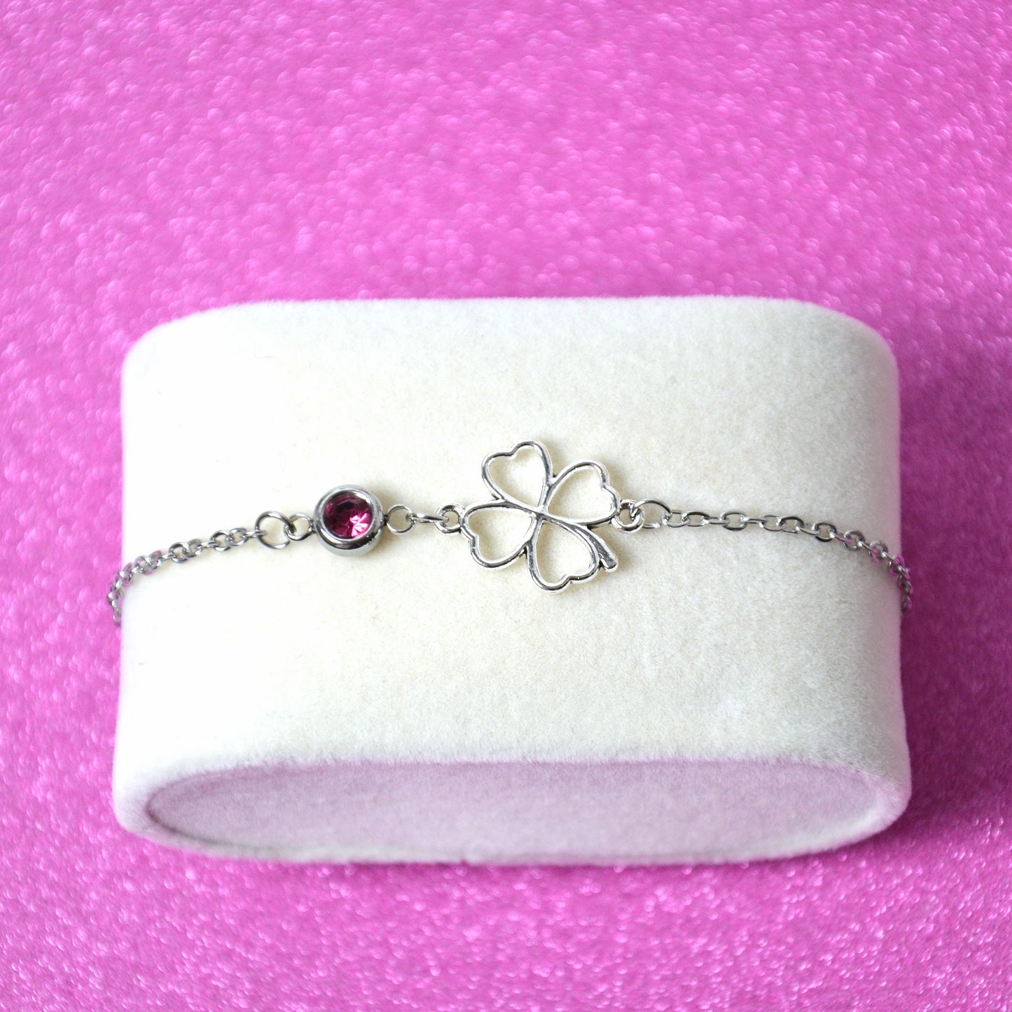 Bracelet Lucky – Acier Inoxydable Argenté 🍀