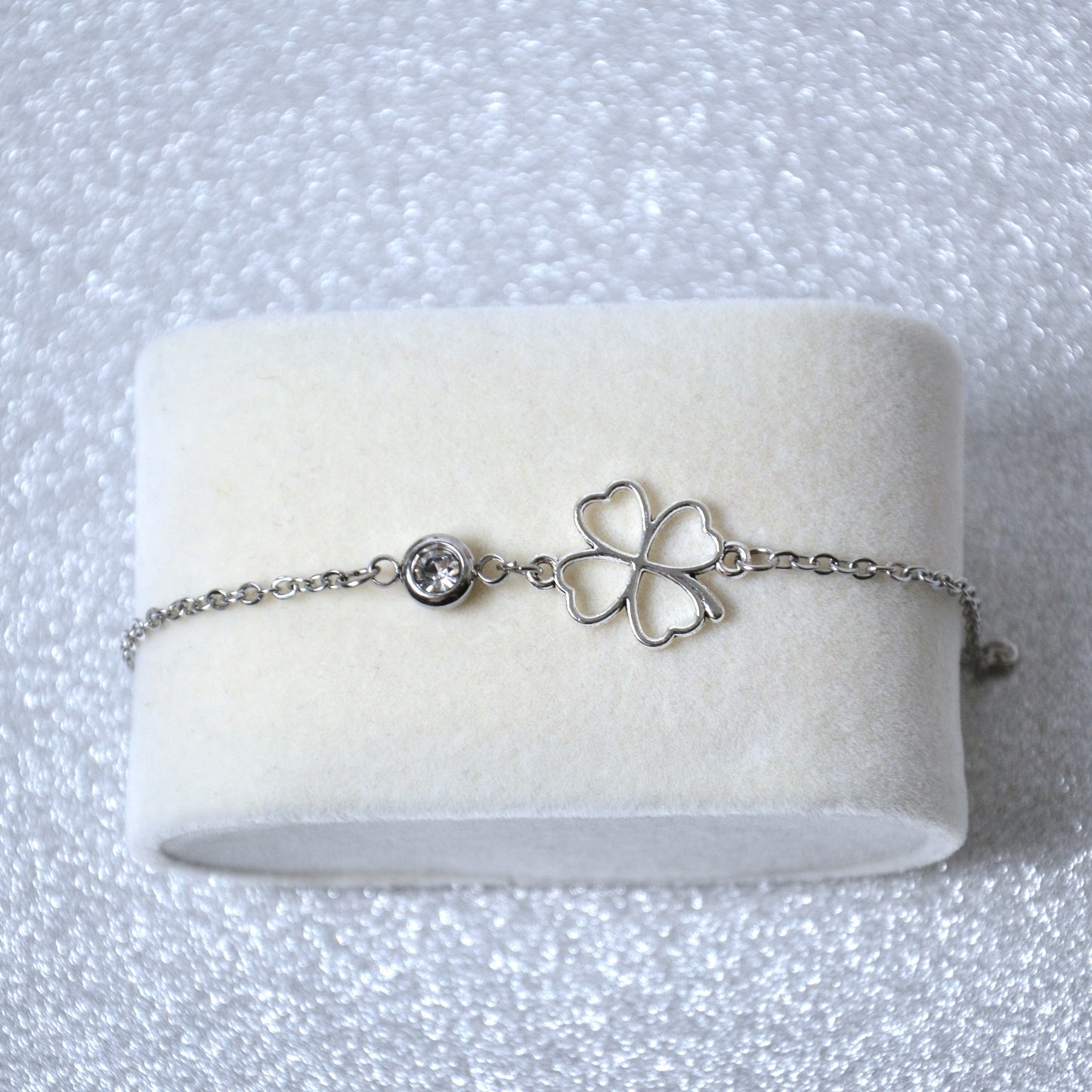 Bracelet Lucky – Acier Inoxydable Argenté 🍀