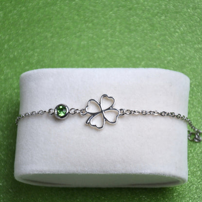 Bracelet Lucky – Acier Inoxydable Argenté 🍀