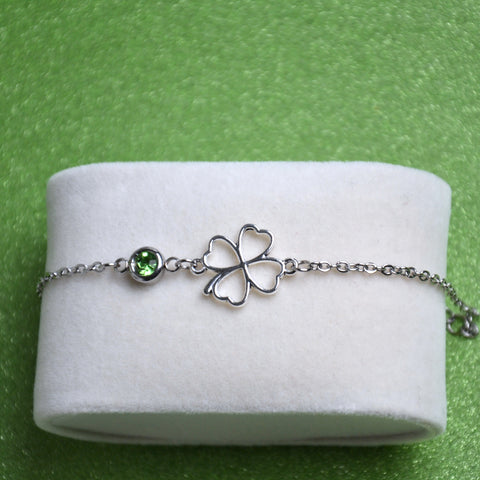 Bracelet Lucky – Acier Inoxydable Argenté 🍀