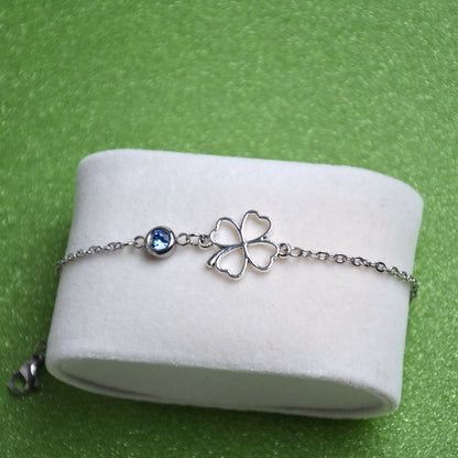 Bracelet Lucky – Acier Inoxydable Argenté 🍀