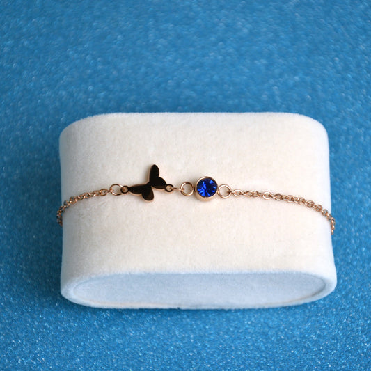 Bracelet Papillon – Acier Inoxydable Rose Gold 🦋