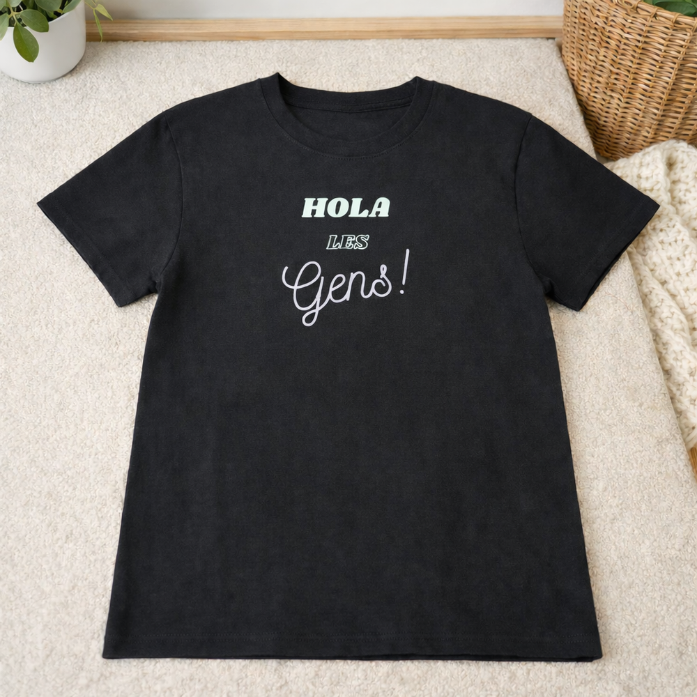 Transferts thermocollants - Hola les gens! blanc