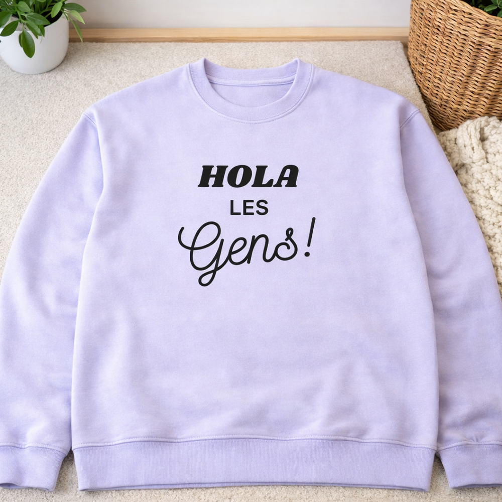 Transferts thermocollants - Hola les gens! noir