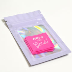 Étiquettes à coudre HOLA Les Gens ! - Rose