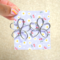 Boucles d'oreilles Rosace Argent