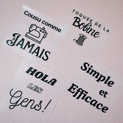 Transferts thermocollants - Les 4 indispensables