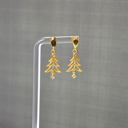 Boucles d'oreilles - Mon beau sapin - or