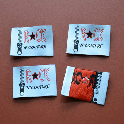 Étiquettes à coudre - ROCK'N'COUTURE