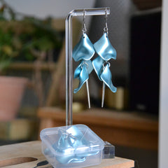 Boucles D'oreilles - Pétales d'aiguille - Océan