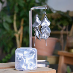 Boucles D'oreilles - Pétales d'aiguille - Silver