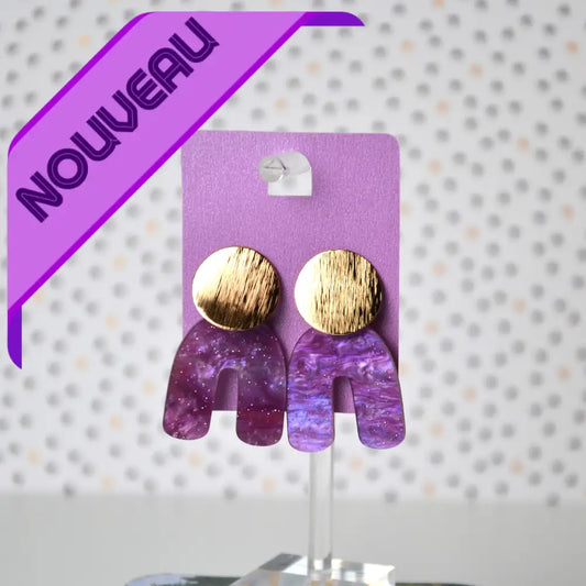 Boucles D’oreilles Galaxy Rose