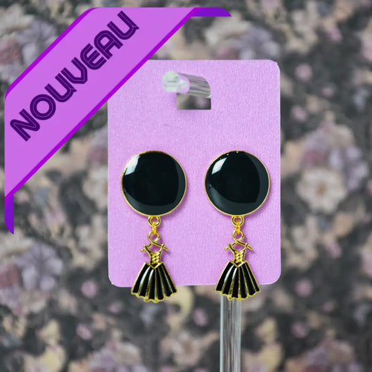 Boucles D’oreilles La Petite Robe Noire