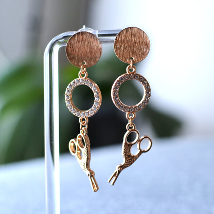 Boucles d’oreilles - Ciseaux oiseaux