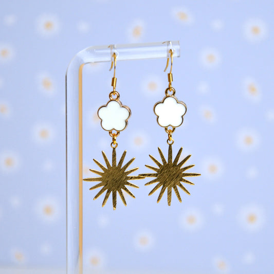 Boucles d'oreilles - Fleur de soleil