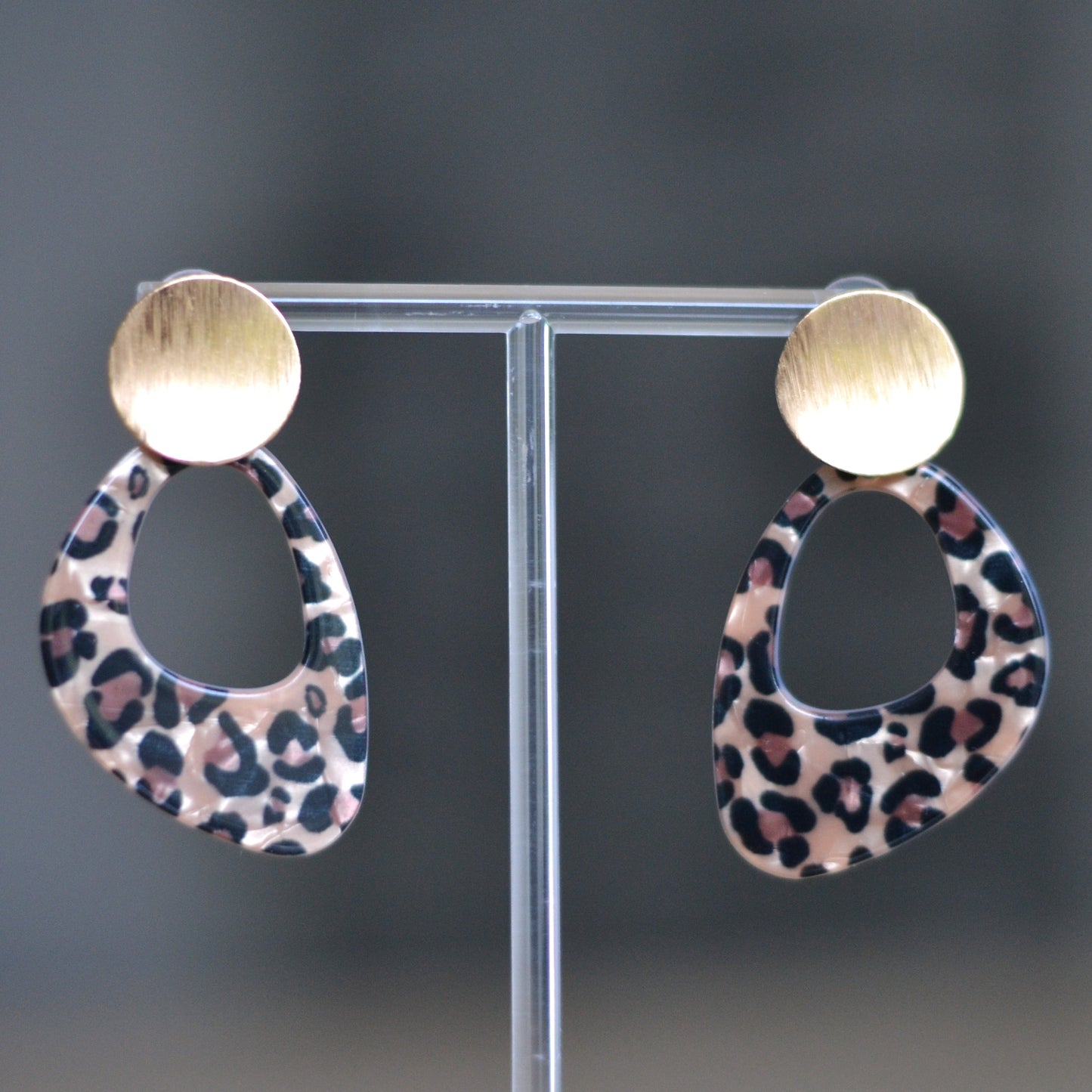 Boucles d'oreilles - Léo rétro rose gold