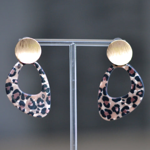 Boucles d'oreilles - Léo rétro rose gold