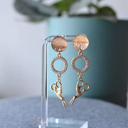 Boucles d’oreilles - Ciseaux oiseaux