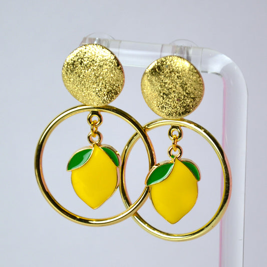 Boucles d'oreilles - Citron