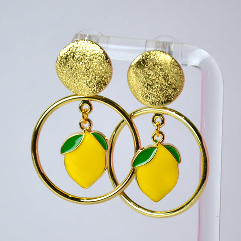 Boucles d'oreilles - Citron