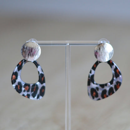 Boucles d'oreilles - Léo rétro Argent