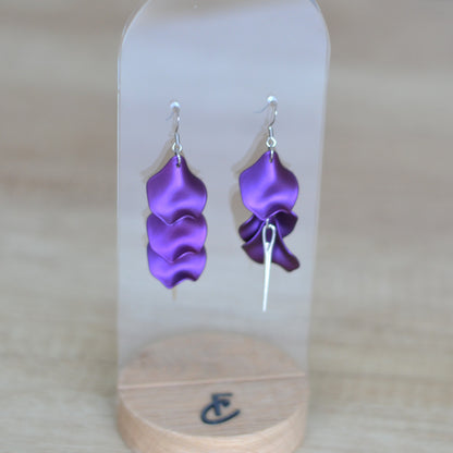 Boucles D'oreilles - Pétales d'aiguille - Ultra violet