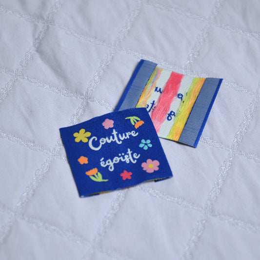 Étiquettes à coudre - “Couture Égoïste” – Fleuri