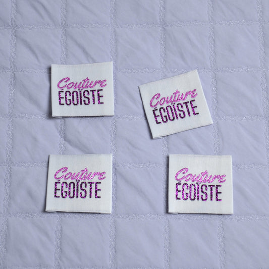 Étiquettes à coudre - “Couture Égoïste” – Brillant