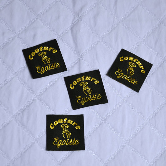 Étiquettes à coudre - “Couture Égoïste” – Doré