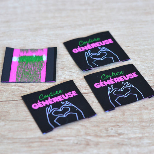 Étiquette tissée à coudre –  Couture généreuse