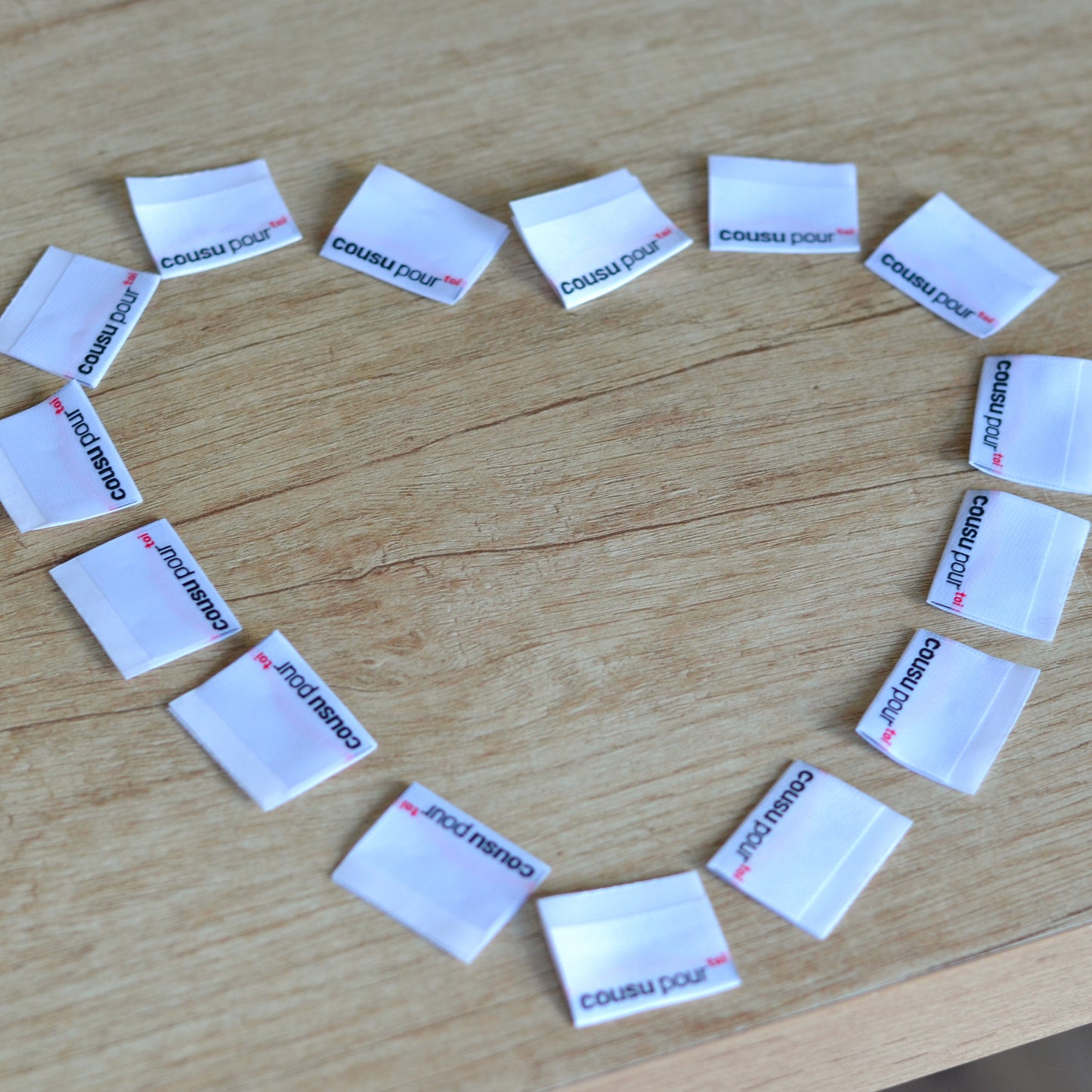 Kit Mini Étiquettes - Cousu pour toi - blanc