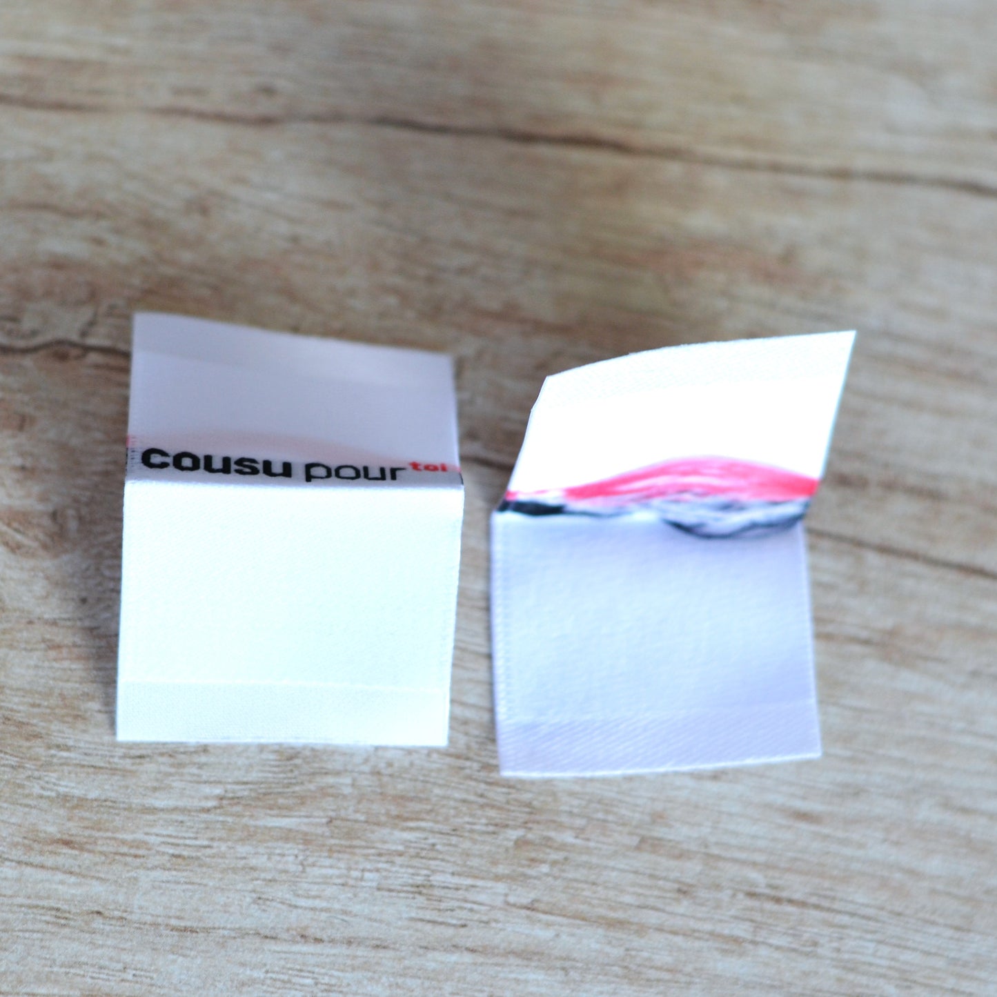 Kit Mini Étiquettes - Cousu pour toi - blanc